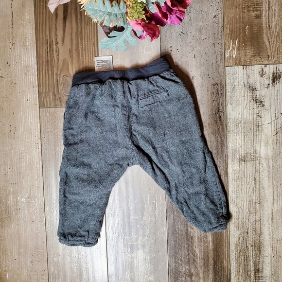 H&M Gray Casual Boy Pants Size 3-6m 100% Cotton EUC - Picture 2 of 8